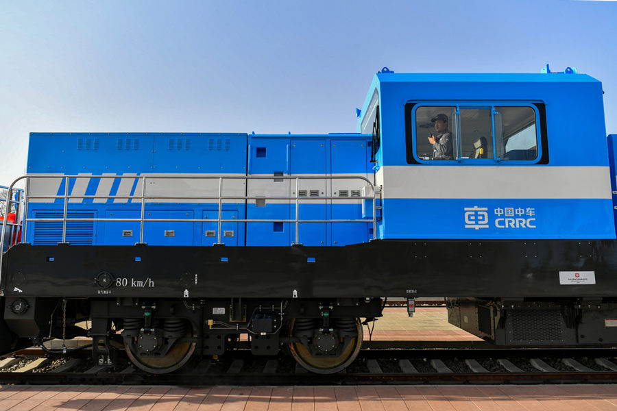 Galeria: primeira locomotiva movida a hidrogênio chinesa