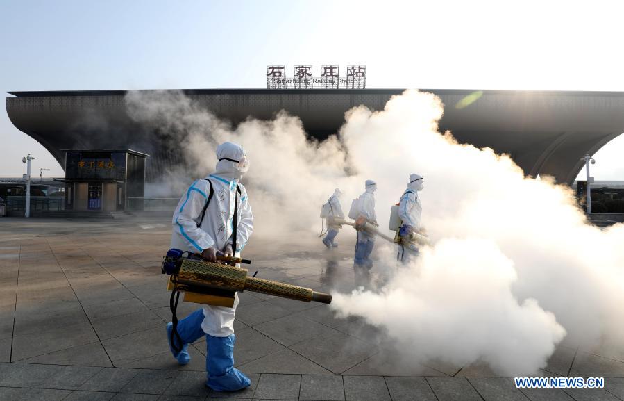 Shijiazhuang realiza trabalhos de desinfeção 