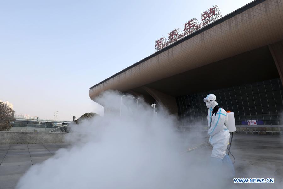Shijiazhuang realiza trabalhos de desinfeção 