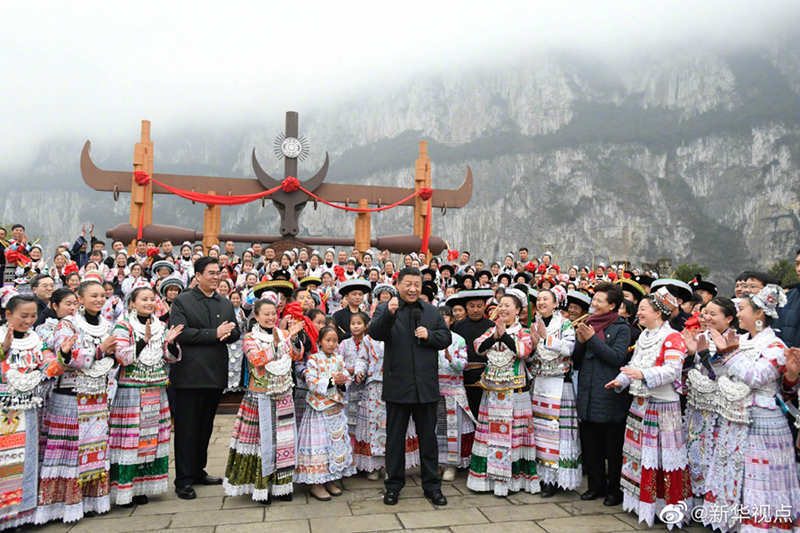 Xi inspeciona Guizhou antes do Ano Novo Chinês