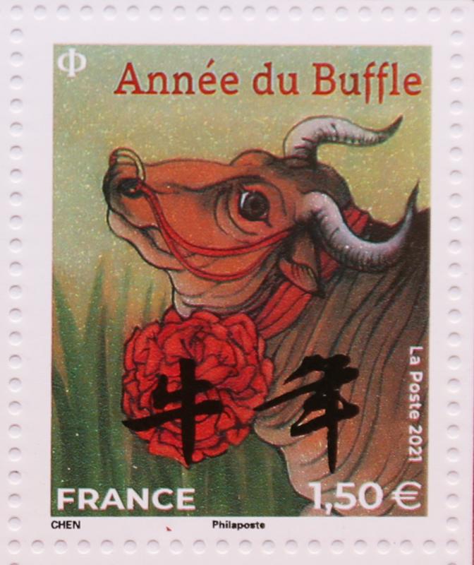 França emite selos comemorativos do Ano do Boi