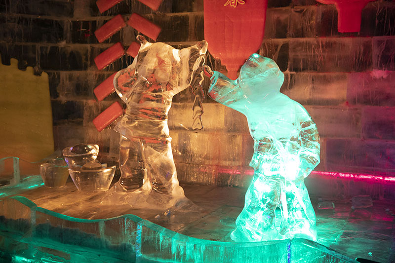 Galeria: festival de lanternas de gelo em Yangqing