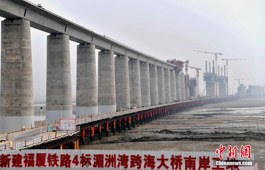 Primeira ferrovia de alta velocidade transoceânica da China intensifica construção