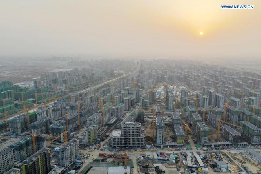 Nova Área de Xiongan realiza construção em grande escala