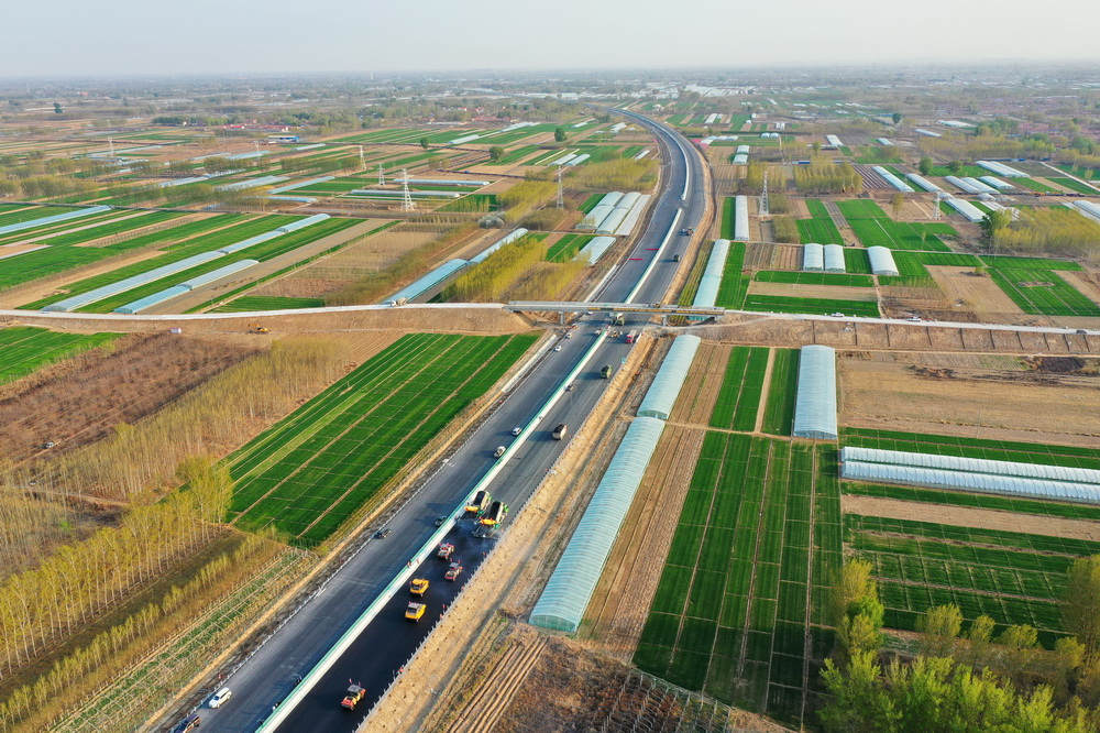 Via expressa Beijing-Dezhou está em construção