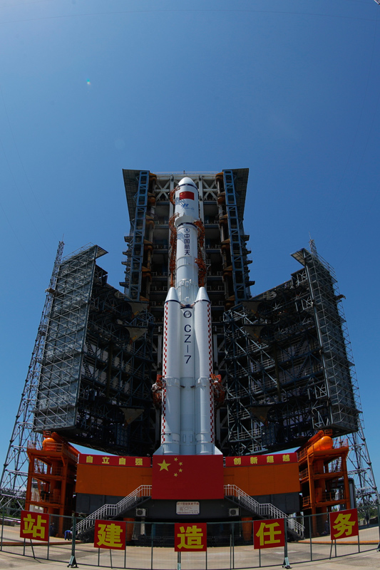 China se prepara para lançar nave de carga Tianzhou-2


