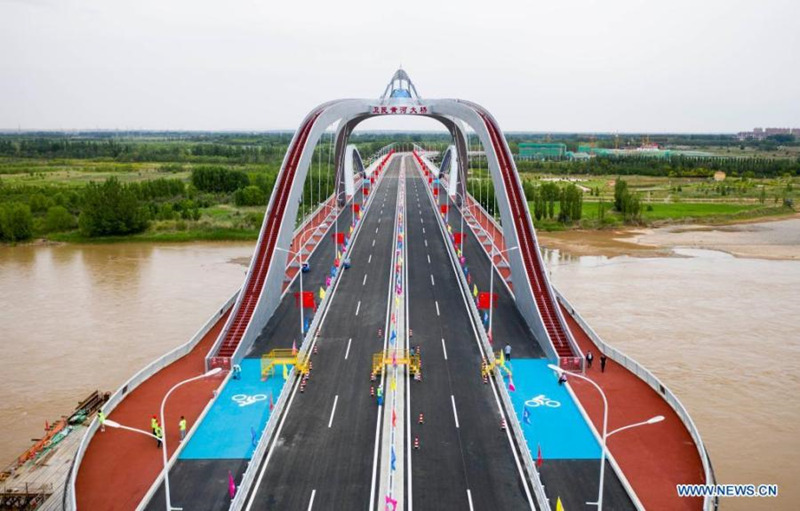 Ningxia: ponte Weimin do rio Amarelo é colocada em uso no noroeste da China 