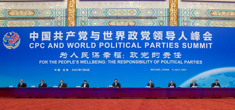 Xi pede que partidos políticos no mundo assumam responsabilidade pela busca do bem-estar das pessoas e progresso da humanidade