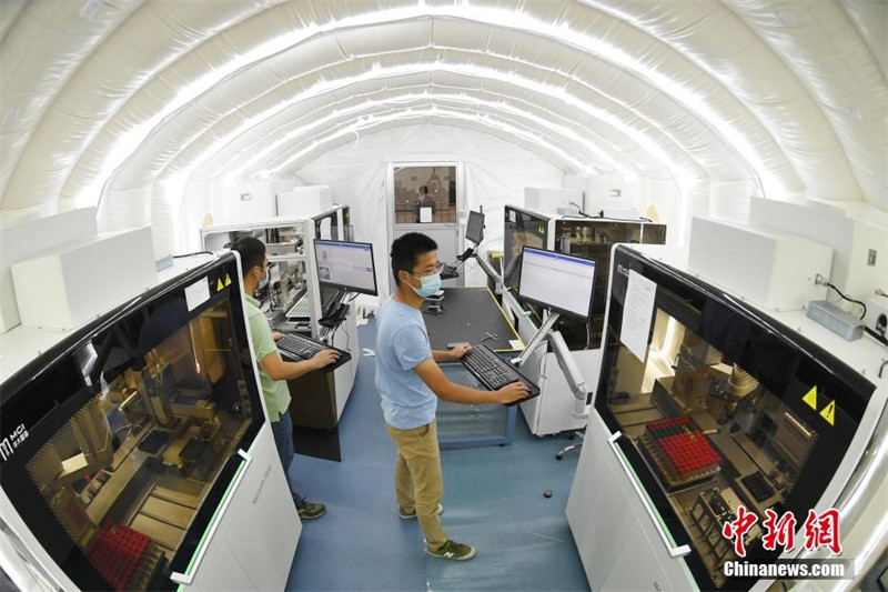 Nanjing: Laboratório Huoyan processa até 2 milhões de testes de ácido nucleico por dia  