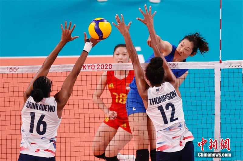 Voleibol feminino: China derrotada frente aos EUA