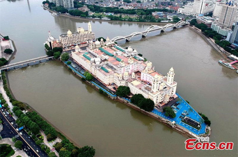 Galeria: vista aérea da ilha “flutuante” no leste da China