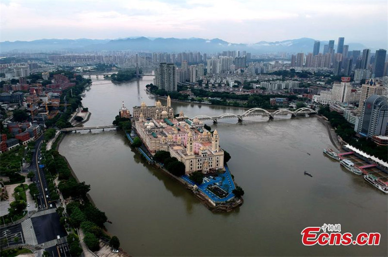 Galeria: vista aérea da ilha “flutuante” no leste da China