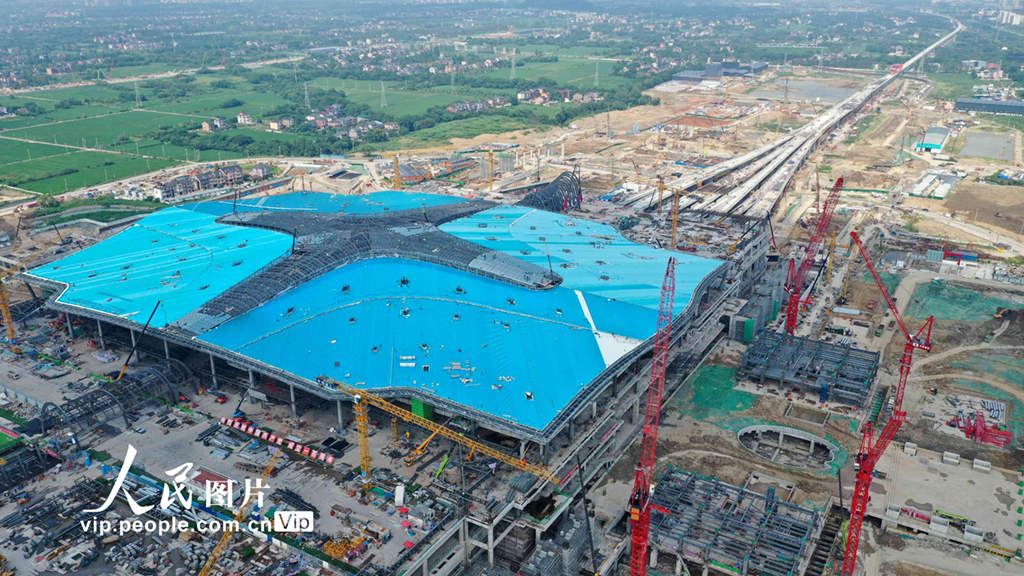 China: construção da Estação Oeste de Hangzhou está em andamento