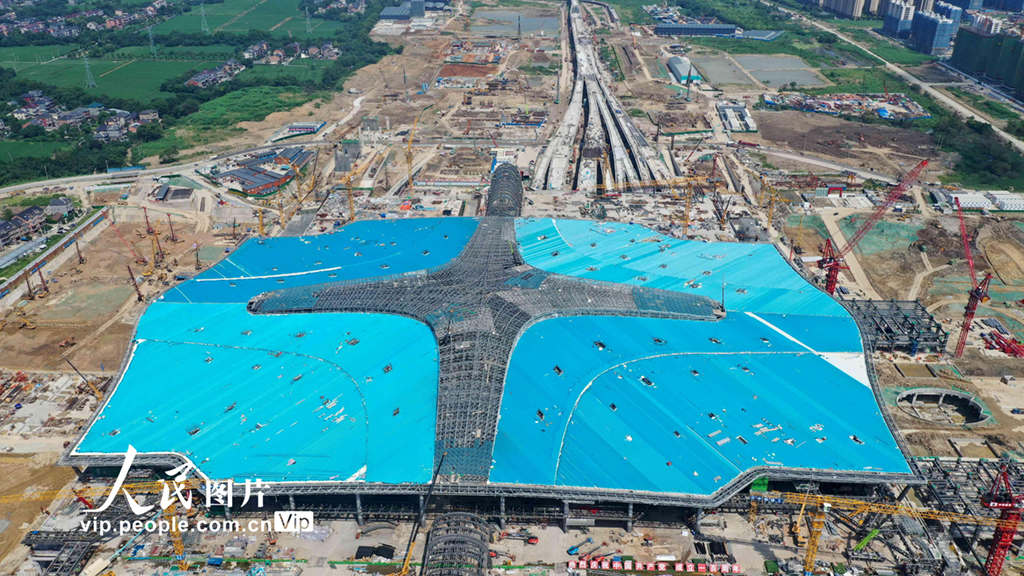 China: construção da Estação Oeste de Hangzhou está em andamento