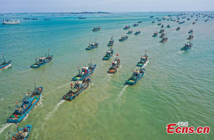 China: proibição anual de pesca marítima no verão é terminada no Mar Amarelo e no Mar de Bohai 