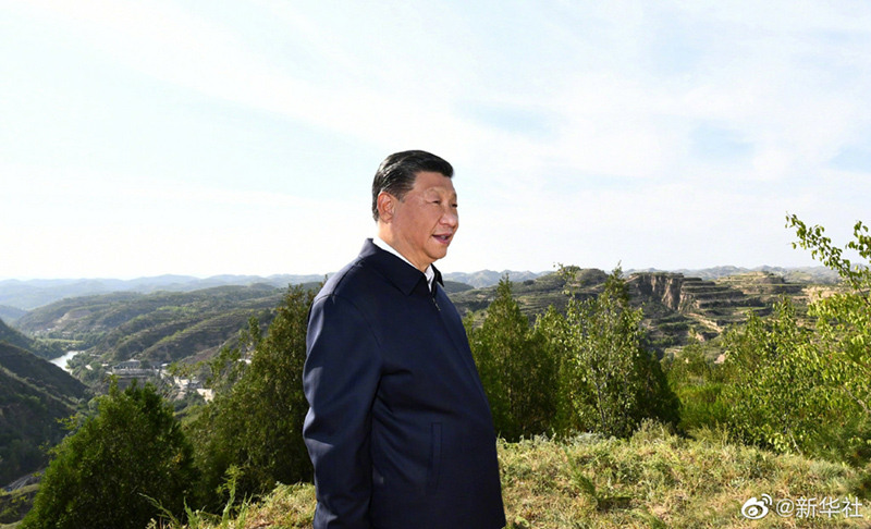 Xi inspeciona Província de Shaanxi, noroeste da China