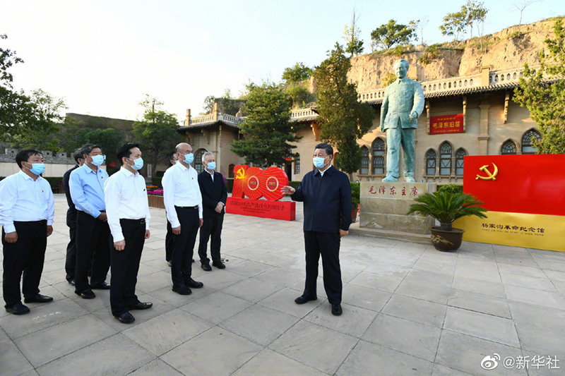 Xi inspeciona Província de Shaanxi, noroeste da China