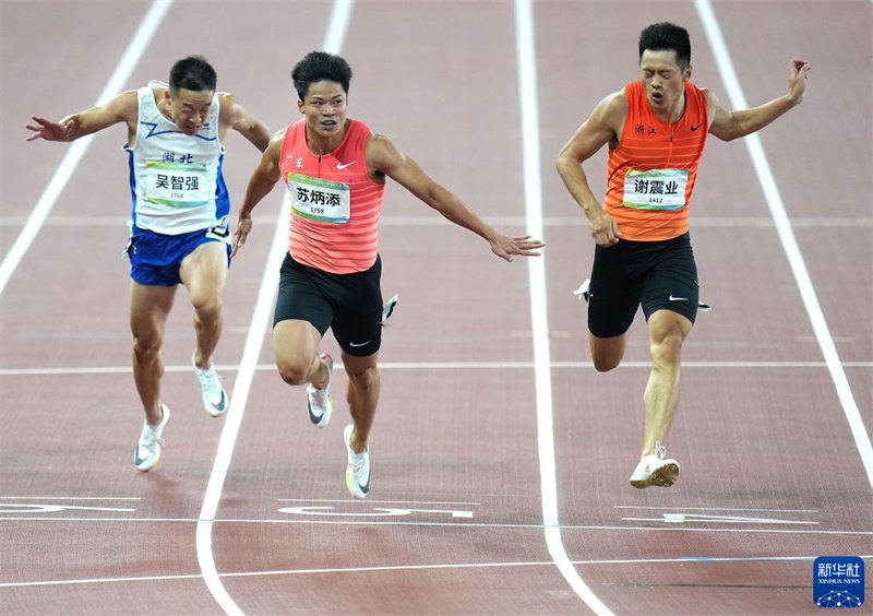 Jogos Nacionais: velocista Su Bingtian conquista medalha de ouro de 100 metros rasos masculinos
