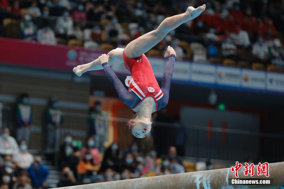 Jogos Nacionais: Zhou Yaqin conquistou medalha de ouro da trave de equilíbrio feminina