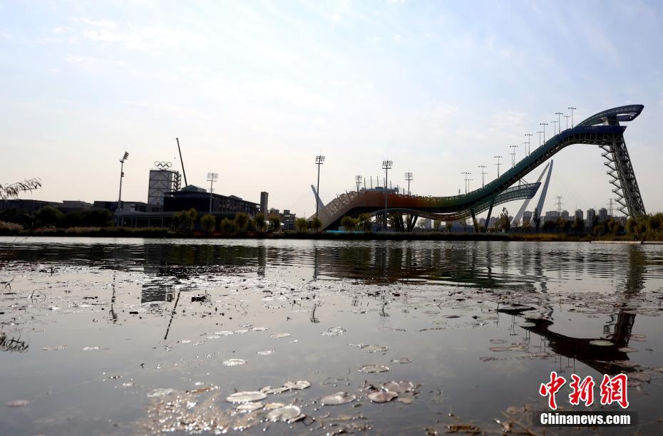 Beijing 2022: anéis olímpicos foram instalados no Parque Shougang 