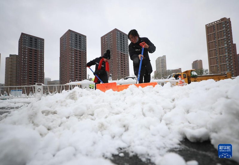 Shenyang com queda de neve mais forte desde 1905