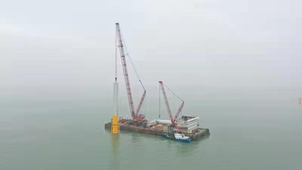 Iniciativa Cinturão e Rota: concluído primeiro projeto de energia eólica offshore de joint venture sino-estrangeira