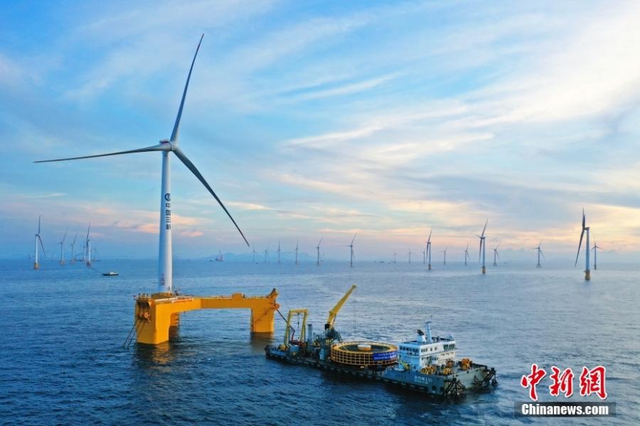 China: primeiro parque eólico offshore de gigawatt inicia geração de energia