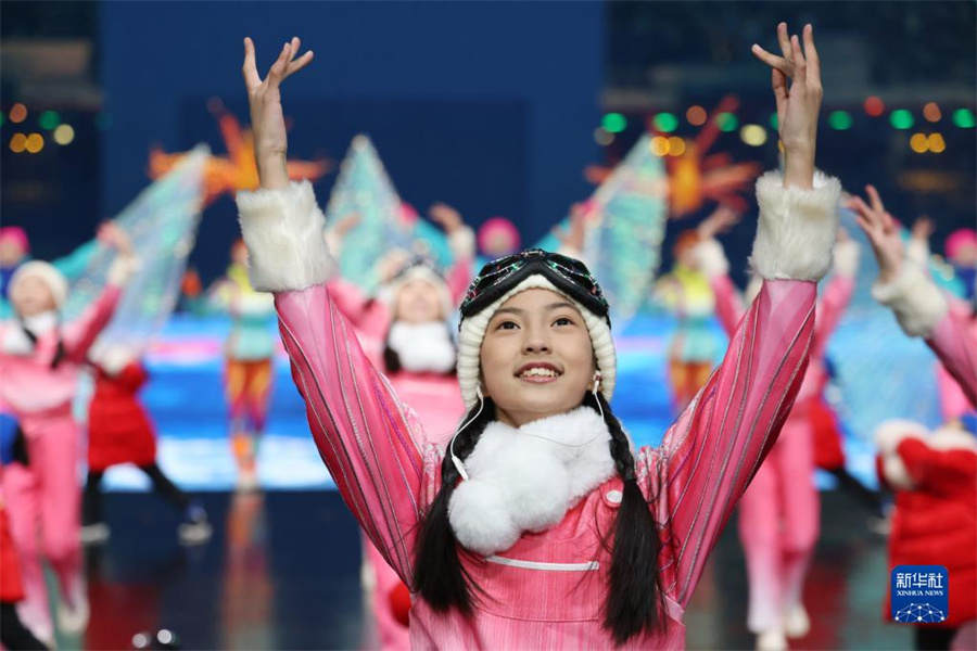 Realizado ensaio da cerimônia de abertura da Olimpíada de Beijing 2022