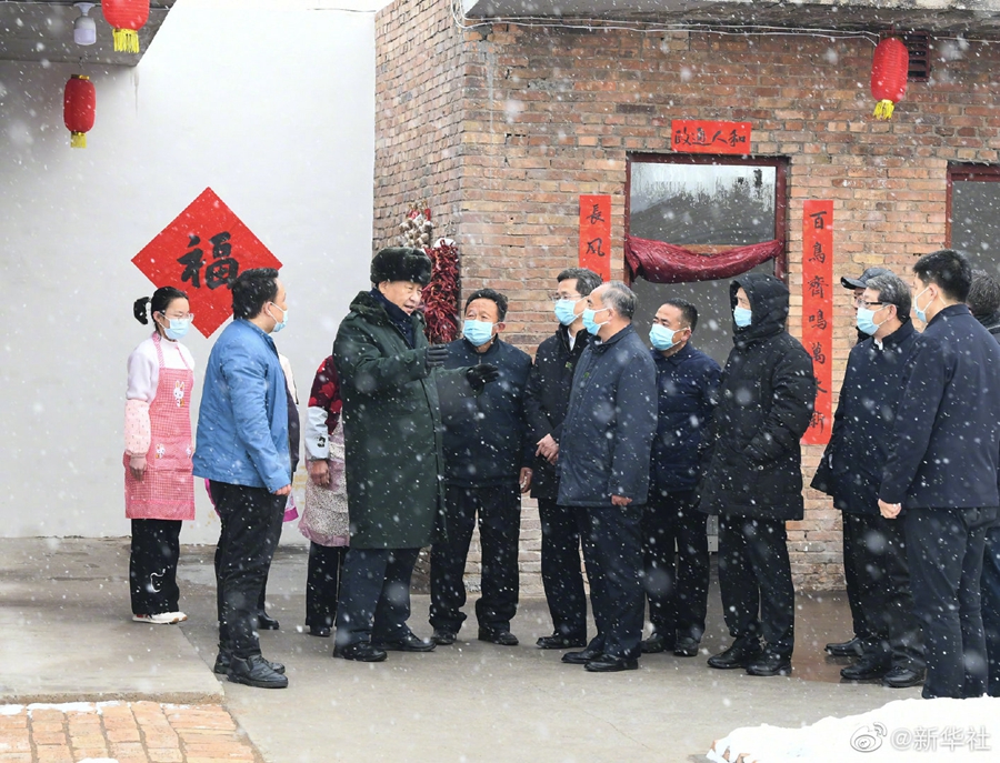 Xi Jinping visita Shanxi antes do Ano Novo Chinês