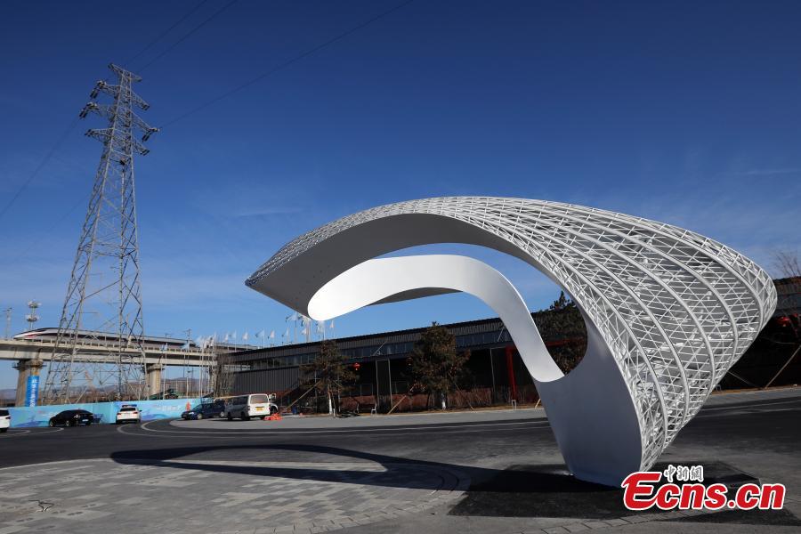 Esculturas de artistas estrangeiros instaladas no Parque Olímpico de Inverno de Beijing