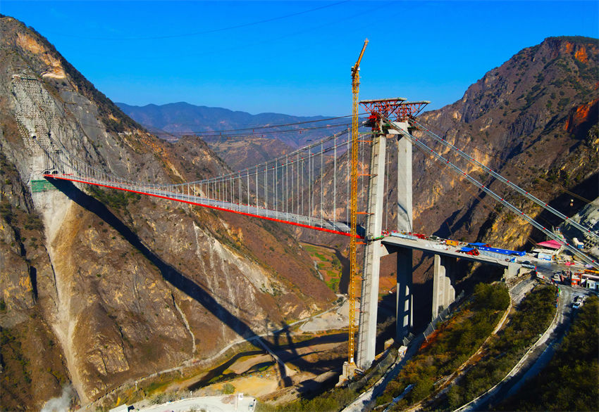 Yunnan: construção da ponte Lvzhijiang é concluída 