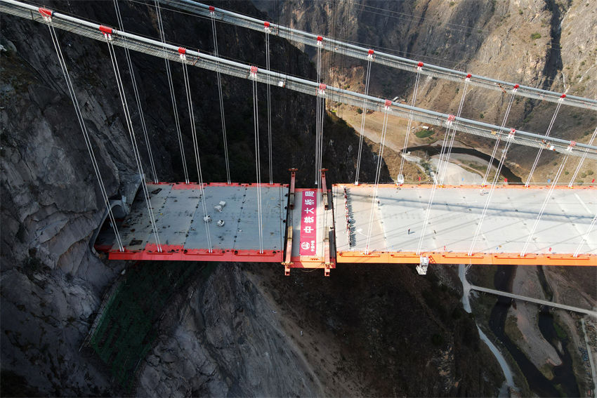 Yunnan: construção da ponte Lvzhijiang é concluída 