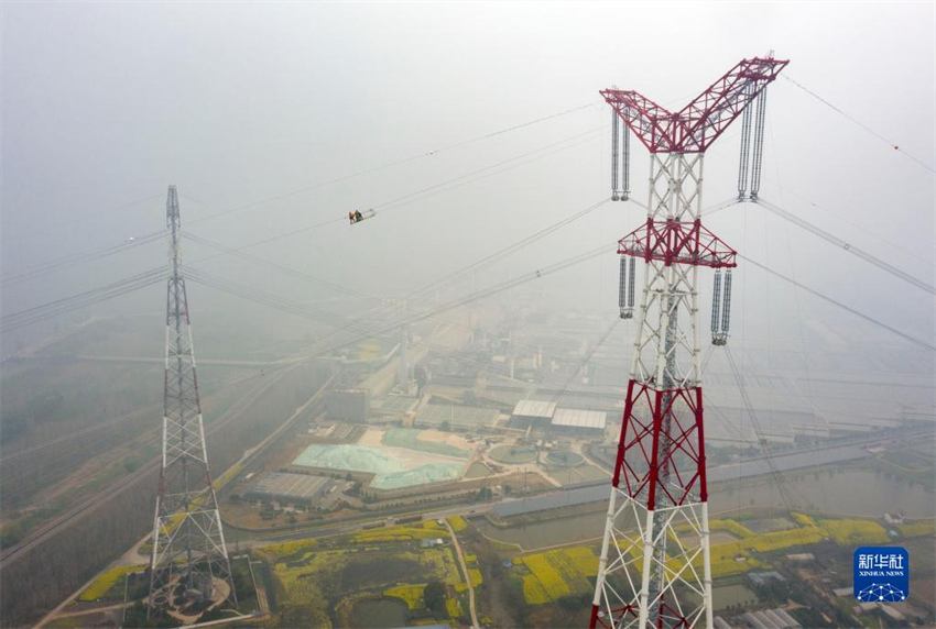 China: projeto de transmissão de energia de UHV Baihetan-Jiangsu termina conexão