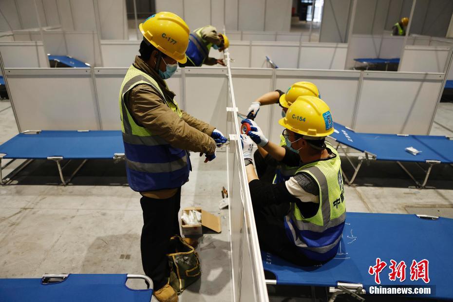 Shanghai acelera construção do hospital de campanha do Centro Nacional de Exposições