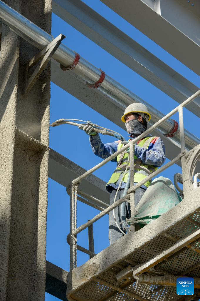 Projetos de infraestrutura são construídos na zona piloto chave de Tacheng, Xinjiang