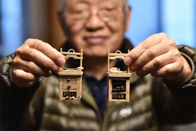 Artesão de Nangjing cria miniaturas para representar cultura agrícola da China
