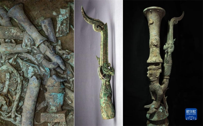 Antigos restos de esculturas reunidas após 3.000 anos