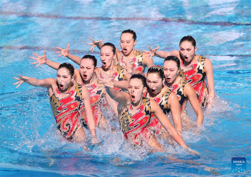 China vence rotina técnica de natação artística no Campeonato Mundial da FINA