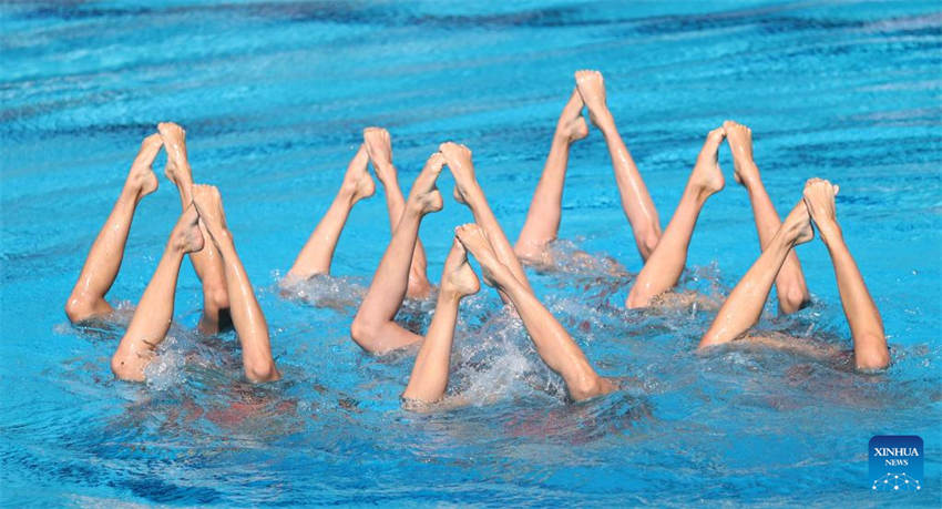China vence rotina técnica de natação artística no Campeonato Mundial da FINA