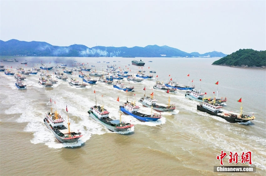 Zhejiang: proibição de pesca marítima no verão é terminada no Mar da China Oriental