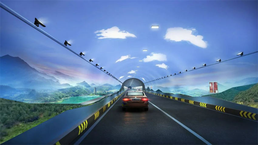 Chongqing: túnel da rodovia se transforma em incrível paisagem