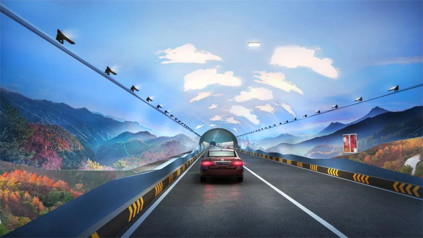 Chongqing: túnel da rodovia se transforma em incrível paisagem
