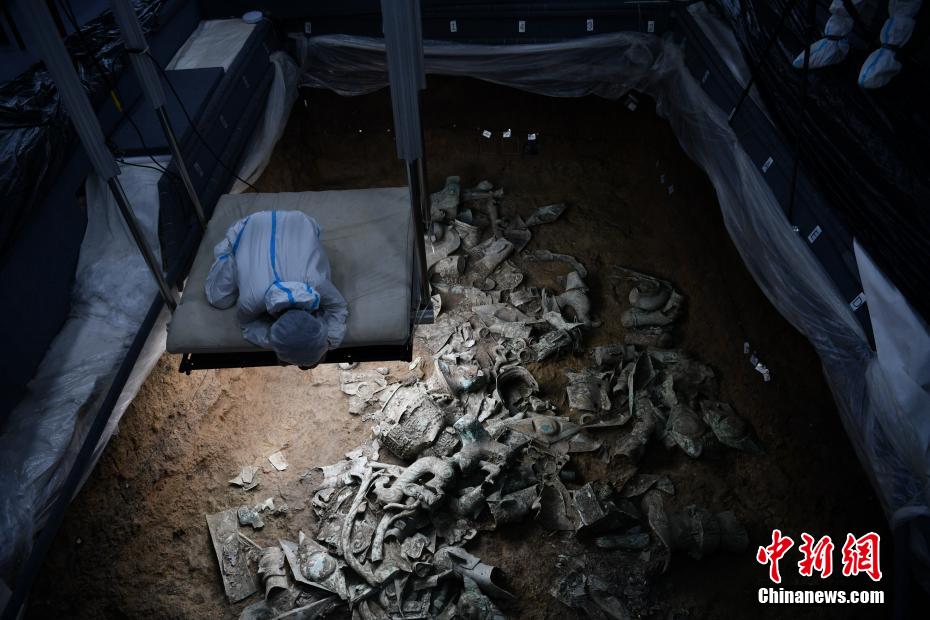 Escavação arqueológica no poço de sacrifício de Sanxingdui está prestes a ser concluída