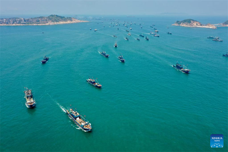 Fujian: proibição de pesca marítima é terminada no sudeste da China