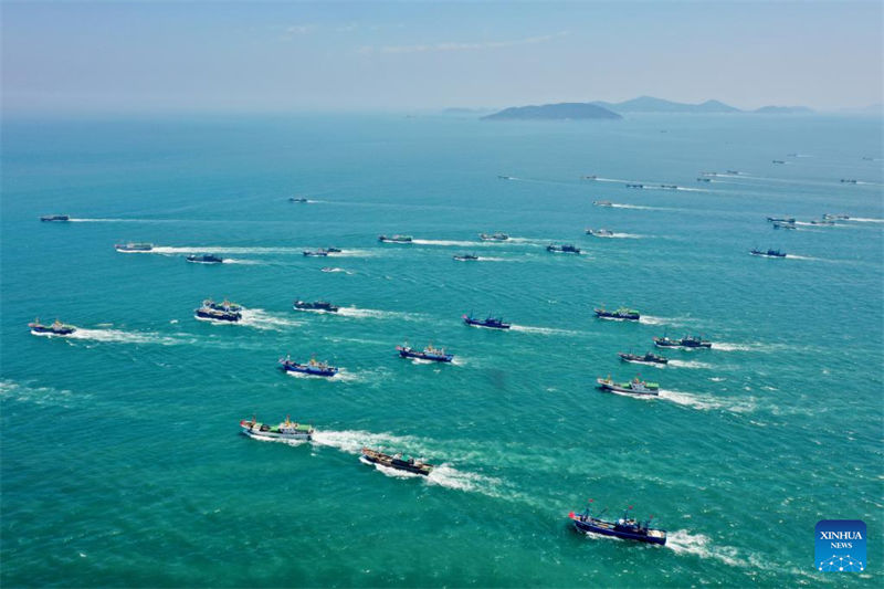 Fujian: proibição de pesca marítima é terminada no sudeste da China