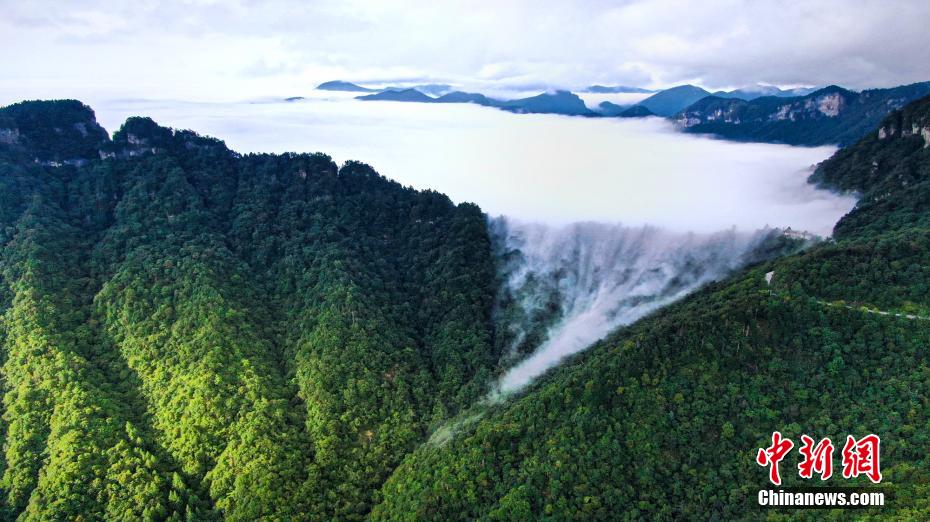 Galeria: cachoeira de nuvem da reserva nacional natural de Shennongjia, Hubei