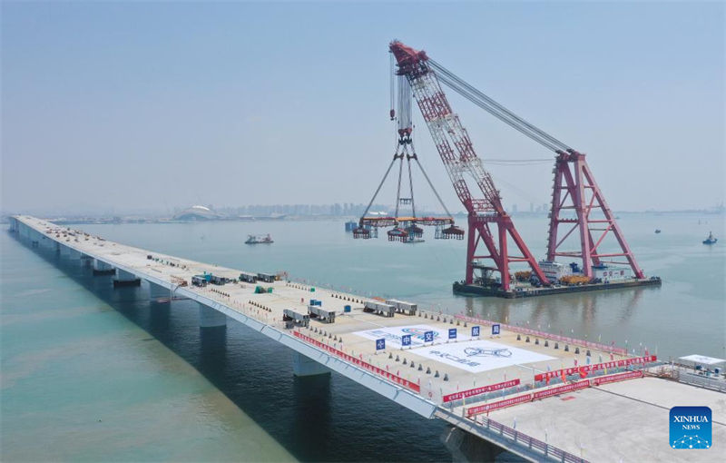 Fujian: ponte Xiang'an de 12 km completa fechamento