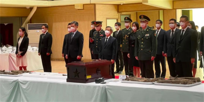 República da Coreia devolve restos mortais de mártires do Corpo Voluntário Popular