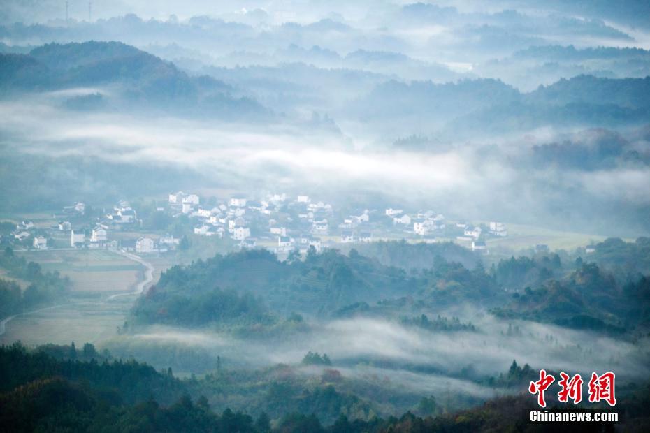 Galeria: madrugada de outono na montanha Qiyun no leste da China