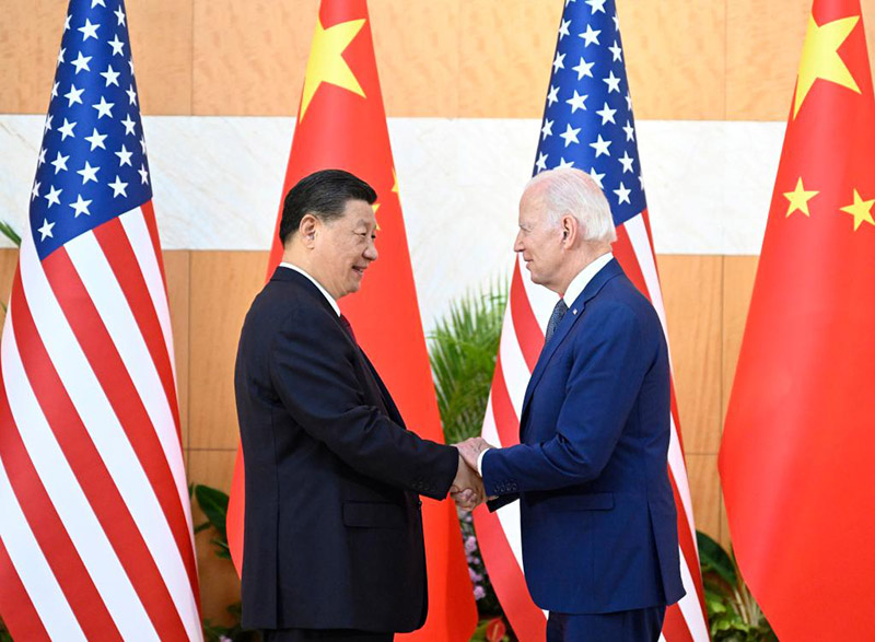 Xi Jinping e Biden realizam troca franca e profunda de opiniões sobre laços bilaterais e principais questões globais